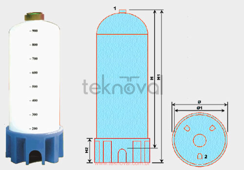 Tanque Hospitalar com Base